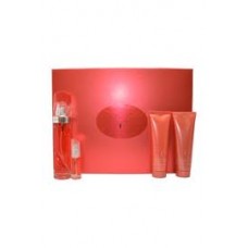 PERRY ELLIS "F" 4PC SET 3.3 OZ EDP + 3 PCS [WSET]
